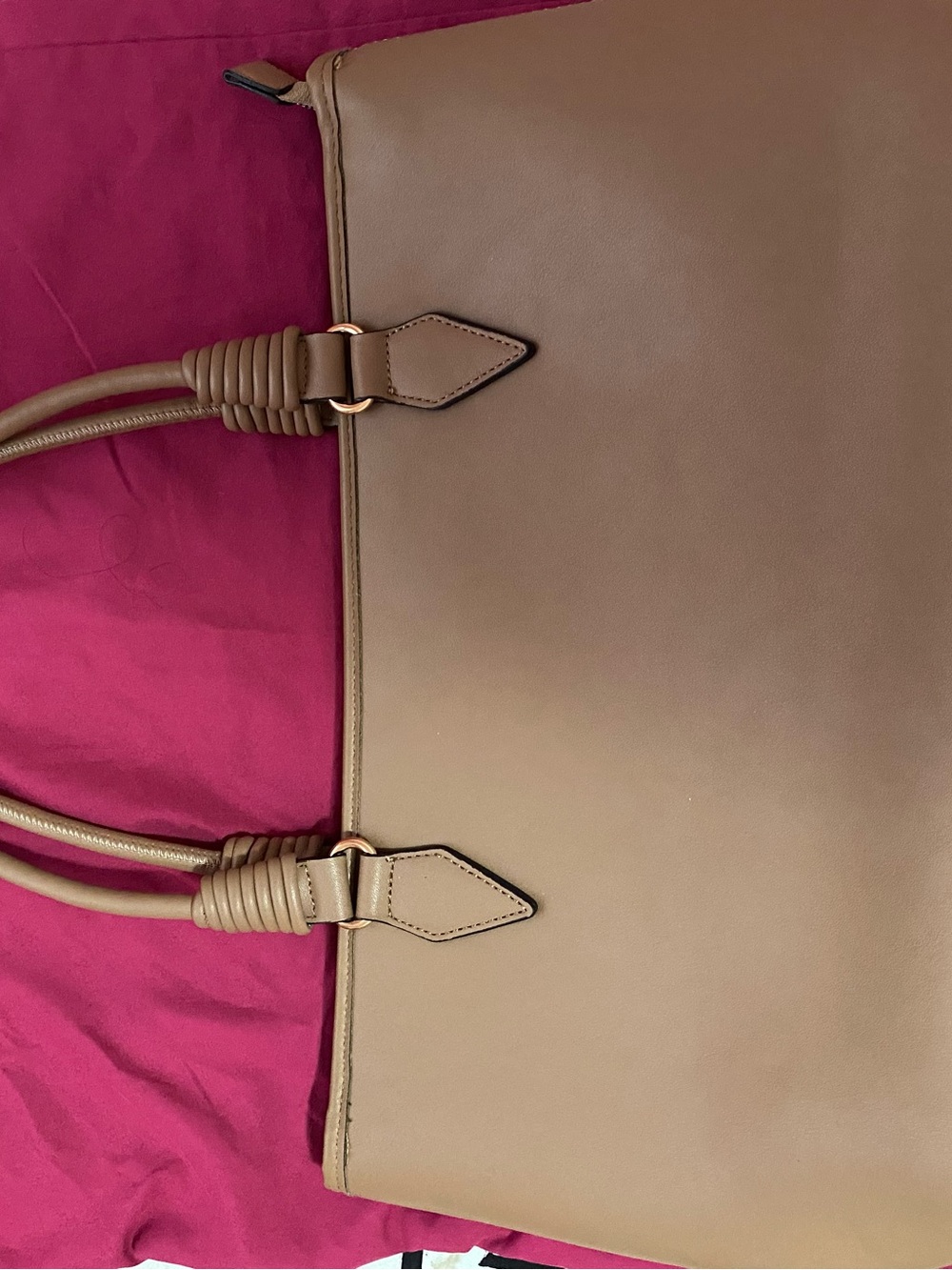 Vintage Women's Brown Tote Bag - Picture 5 of 11